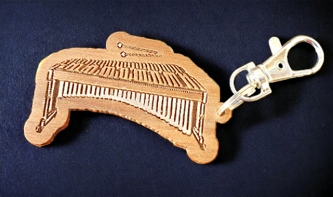 Wooden Instrument Keychain - Percussion