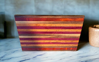 Hardwood Cutting Board, Exotic Hard Wood Striped