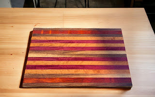 Hardwood Cutting Board, Exotic Hard Wood Striped