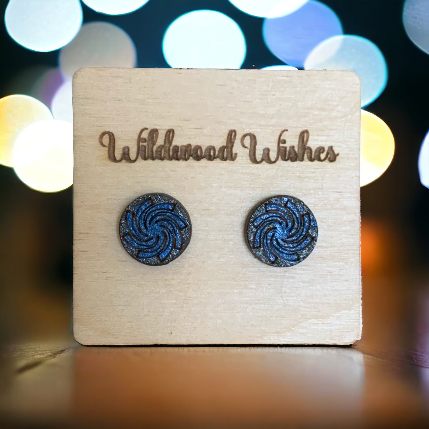 Geometric Swirl Earring Stud, Faux Gauges/Plugs