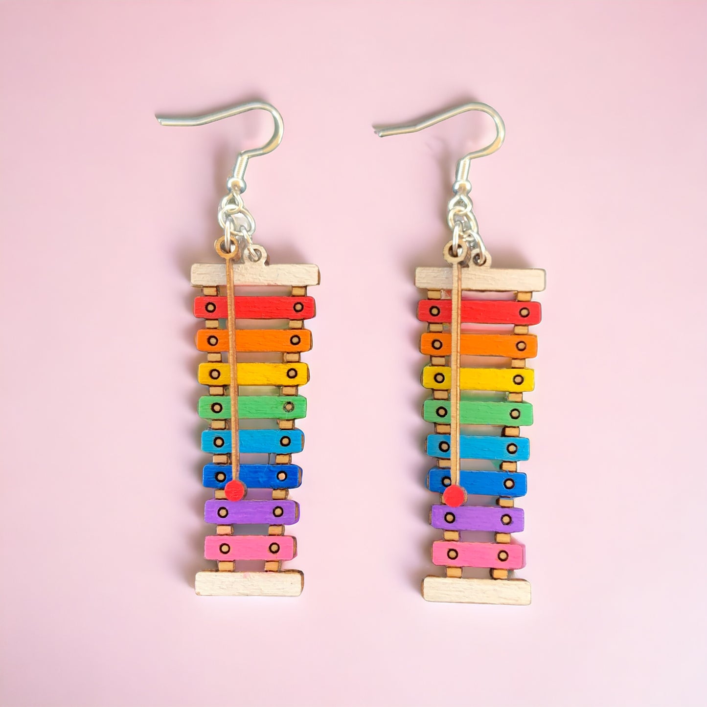 Rainbow Xylophone Earrings