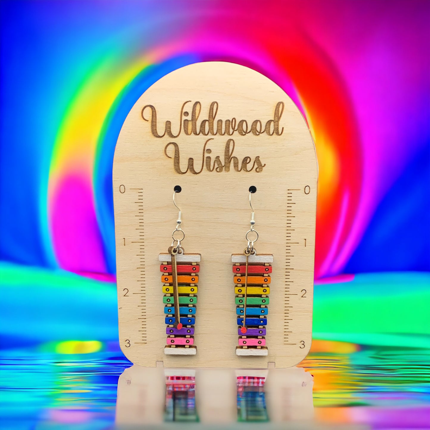 Rainbow Xylophone Earrings