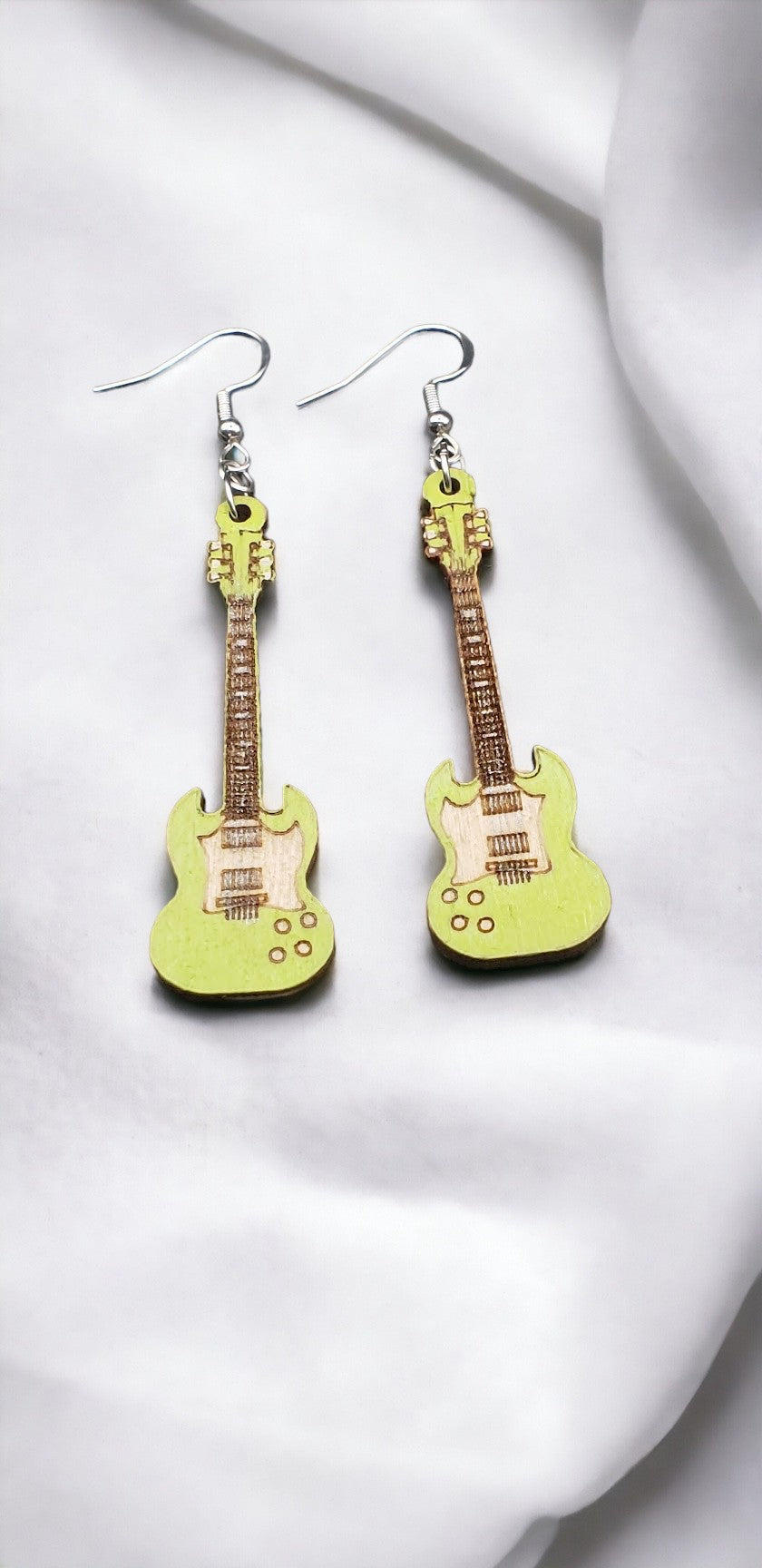 Strat Electric Guitar Dangling Earrings