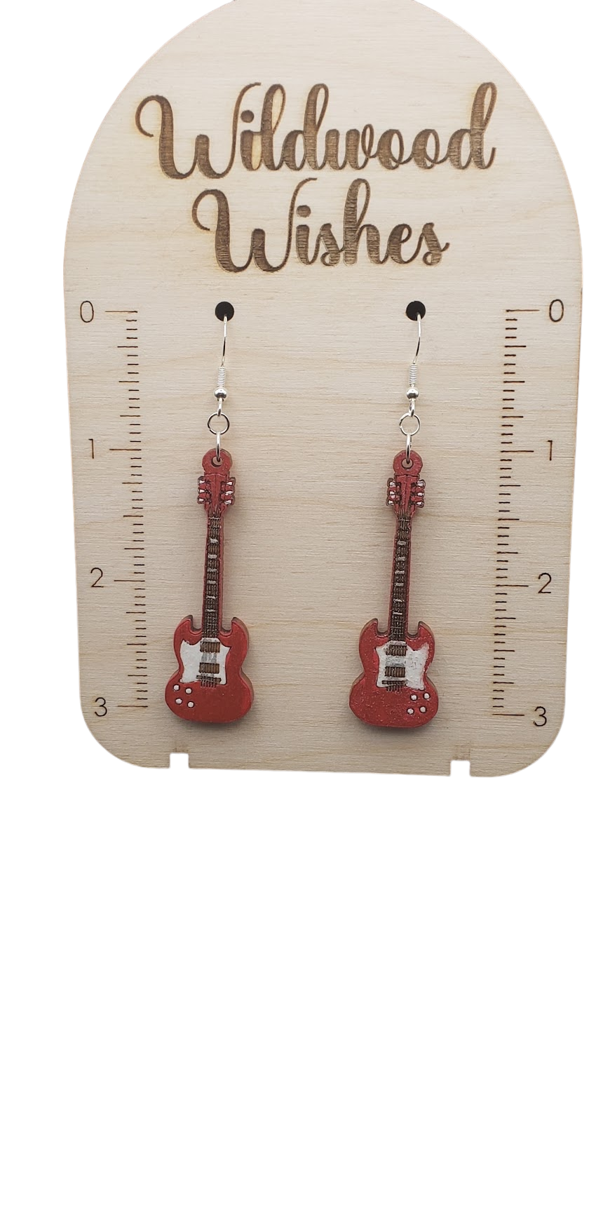 Strat Electric Guitar Dangling Earrings