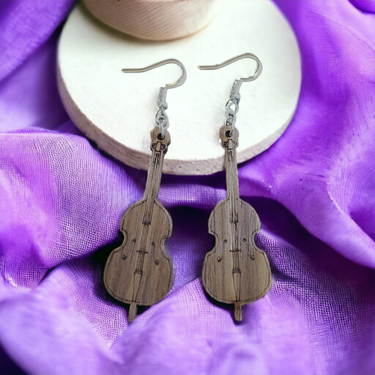 Double Bass Earrings