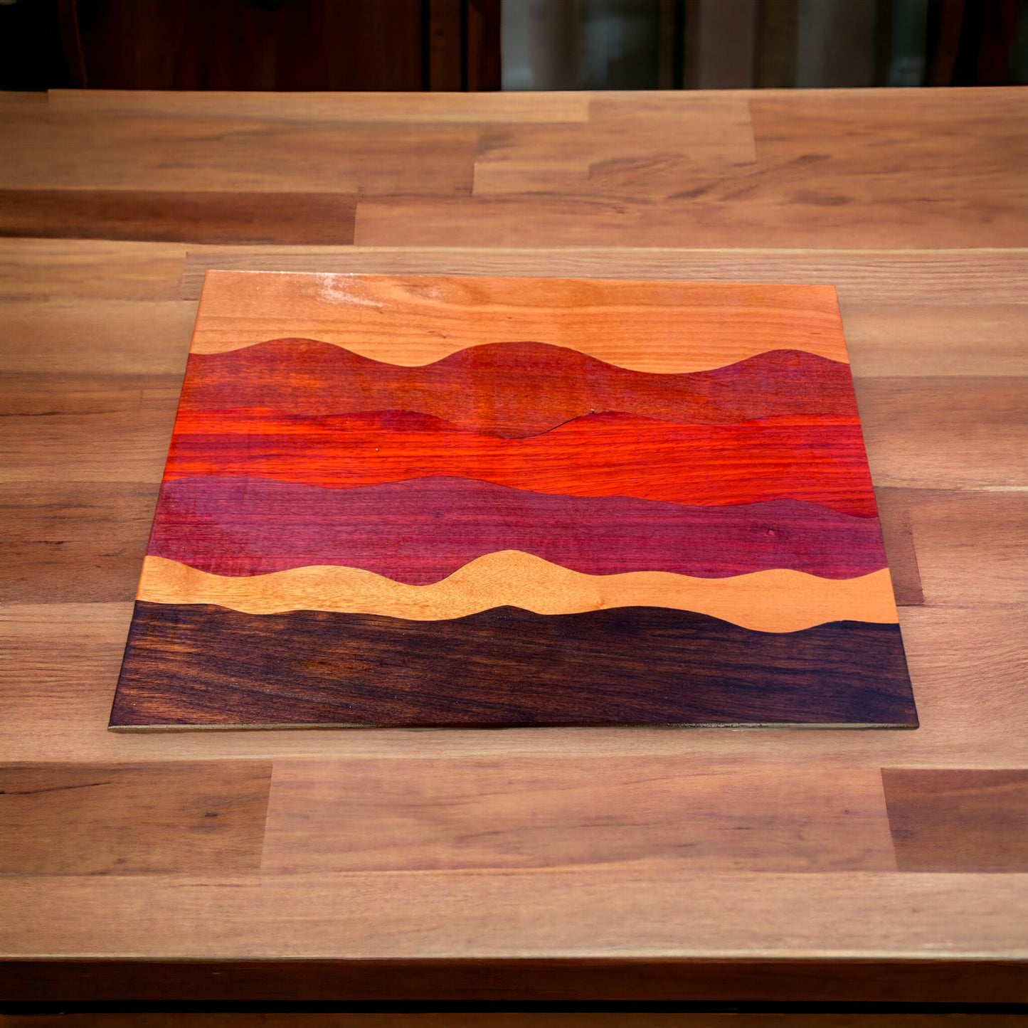 Custom Mountain Landscape Cutting Board, Large