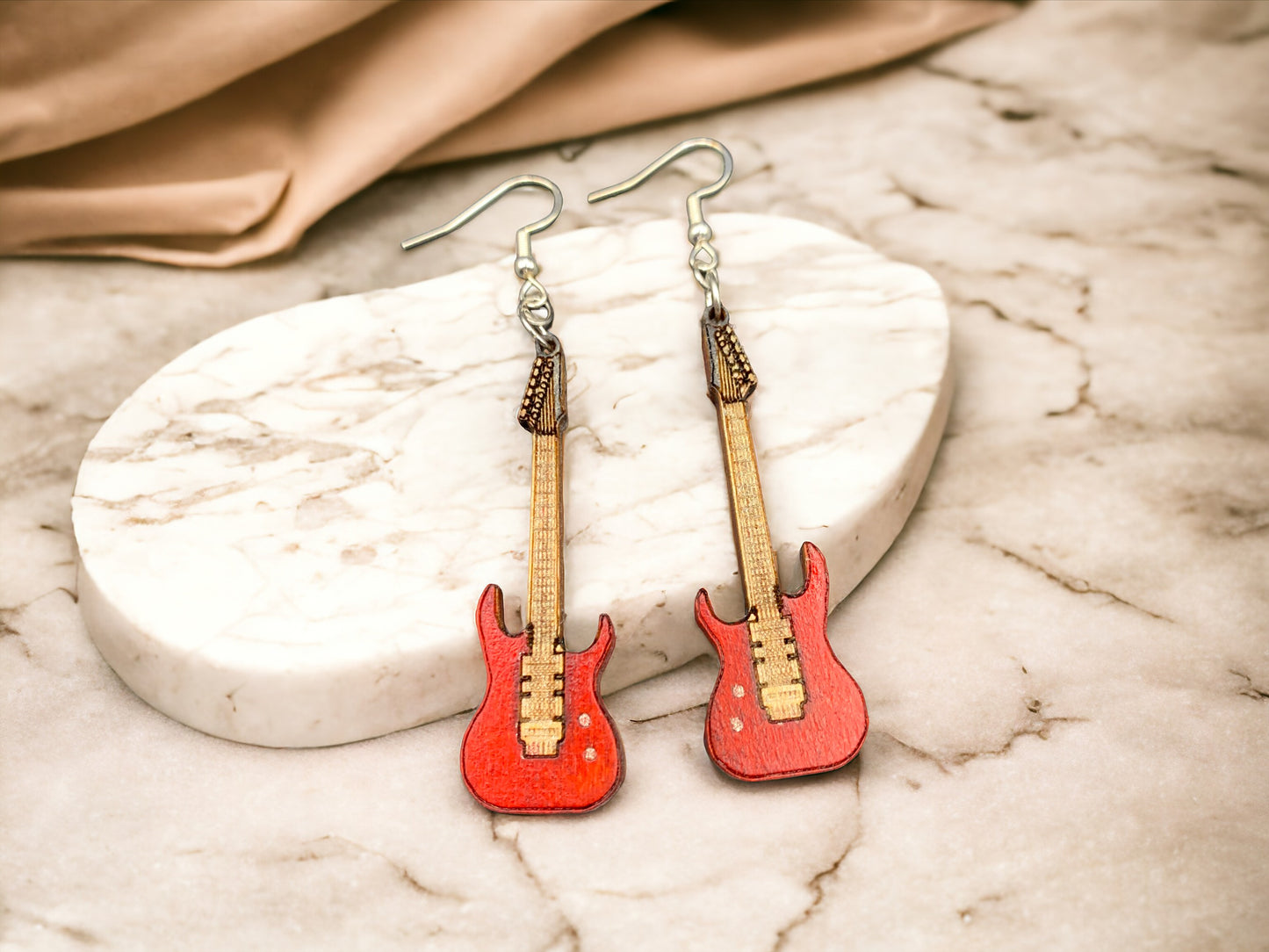 Electric Guitar Dangling Earrings