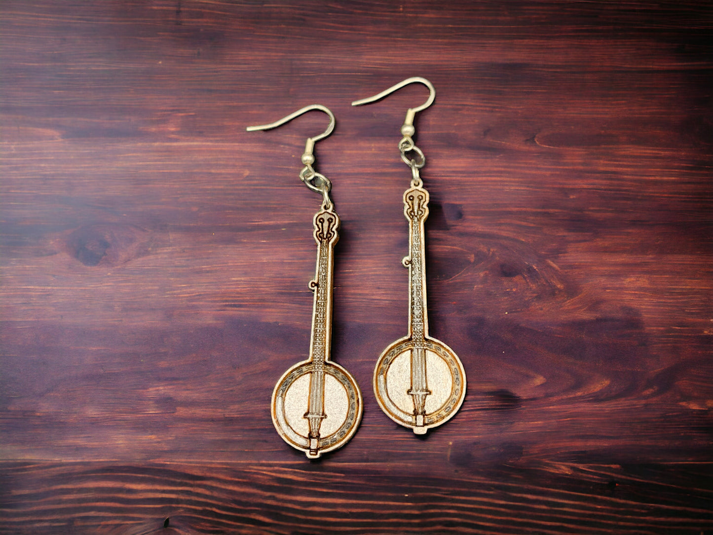 Banjo Dangling Earrings