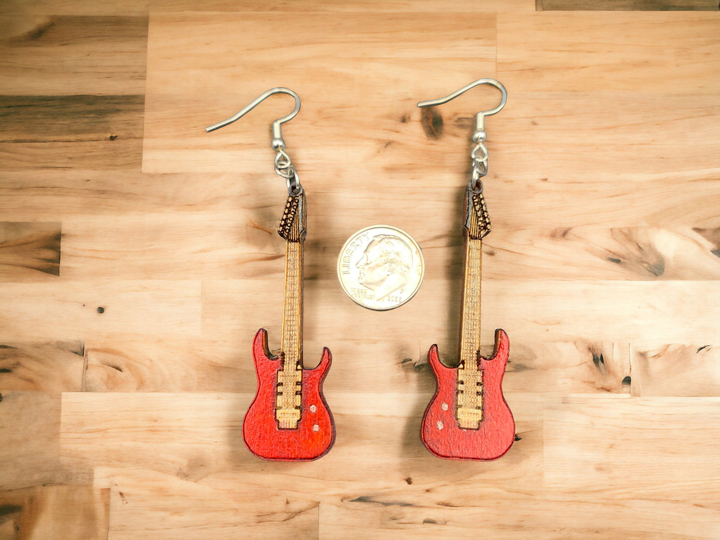 Electric Guitar Dangling Earrings