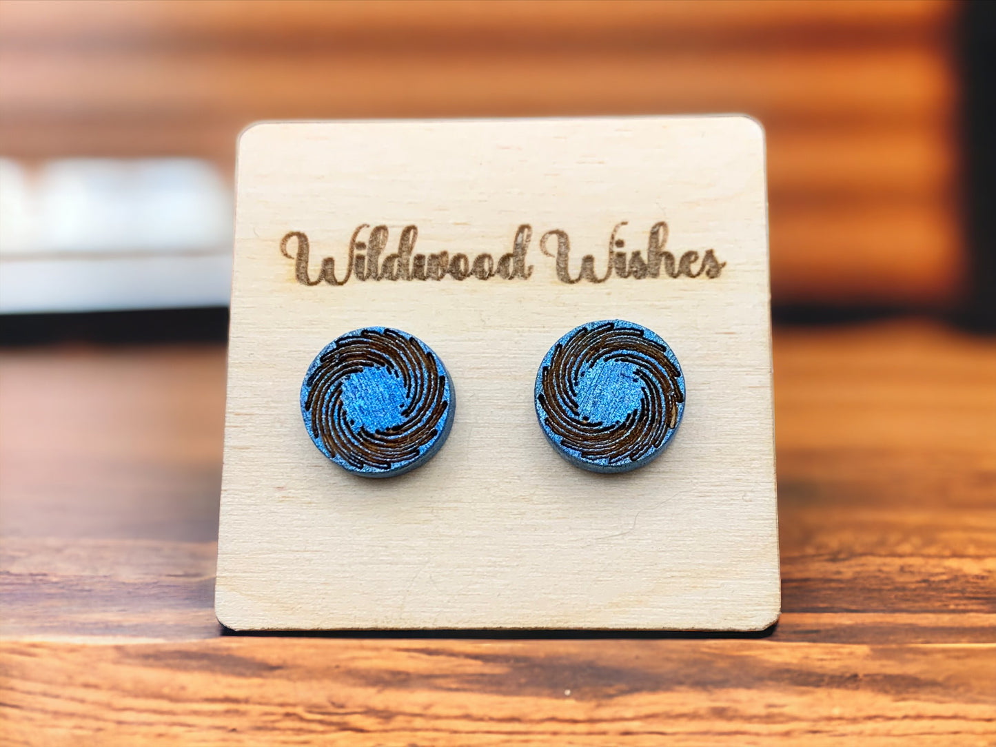 Swirls Geometric Studs, Faux Gauges/Plugs