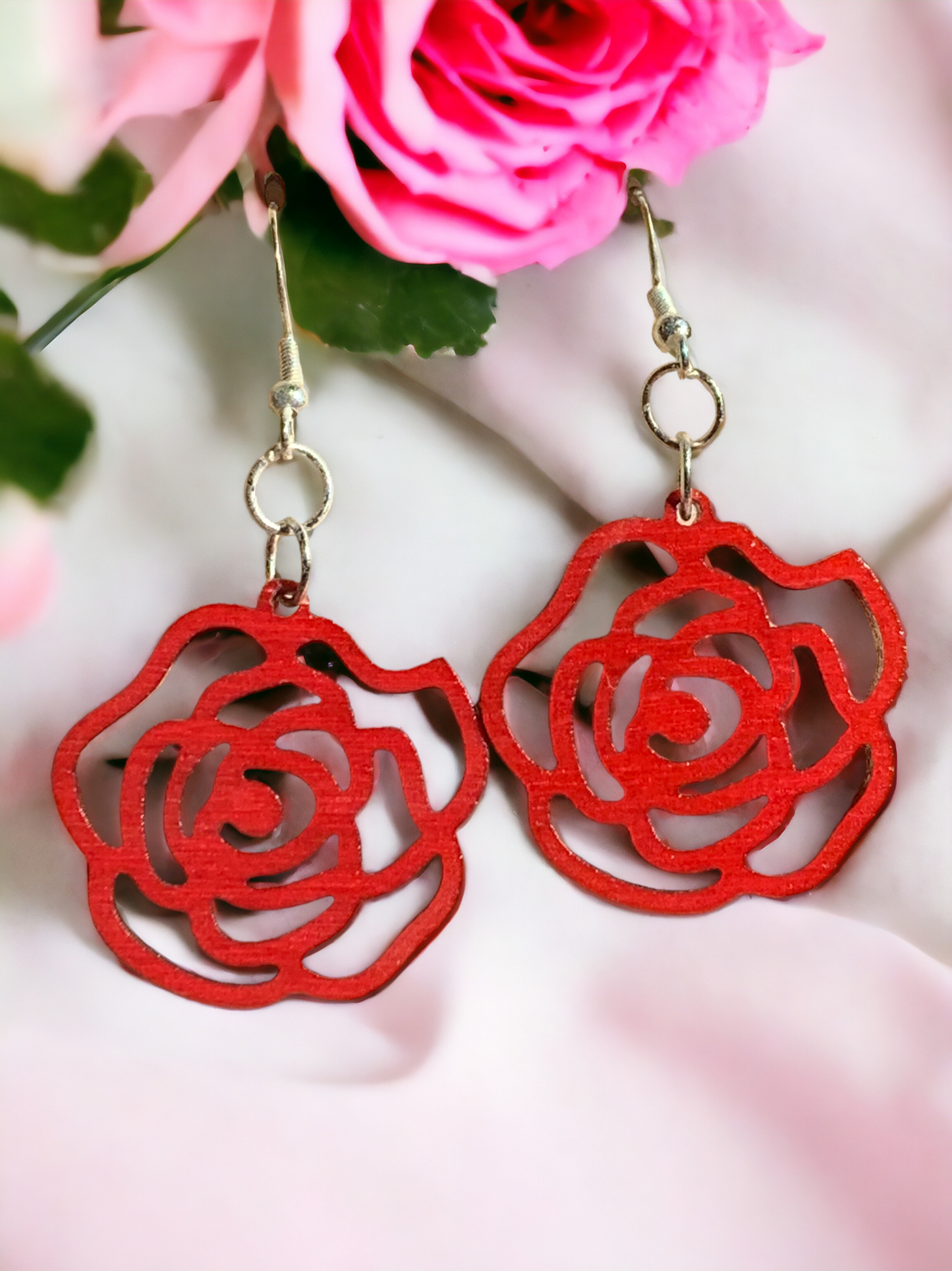 Rose Dangling Earrings