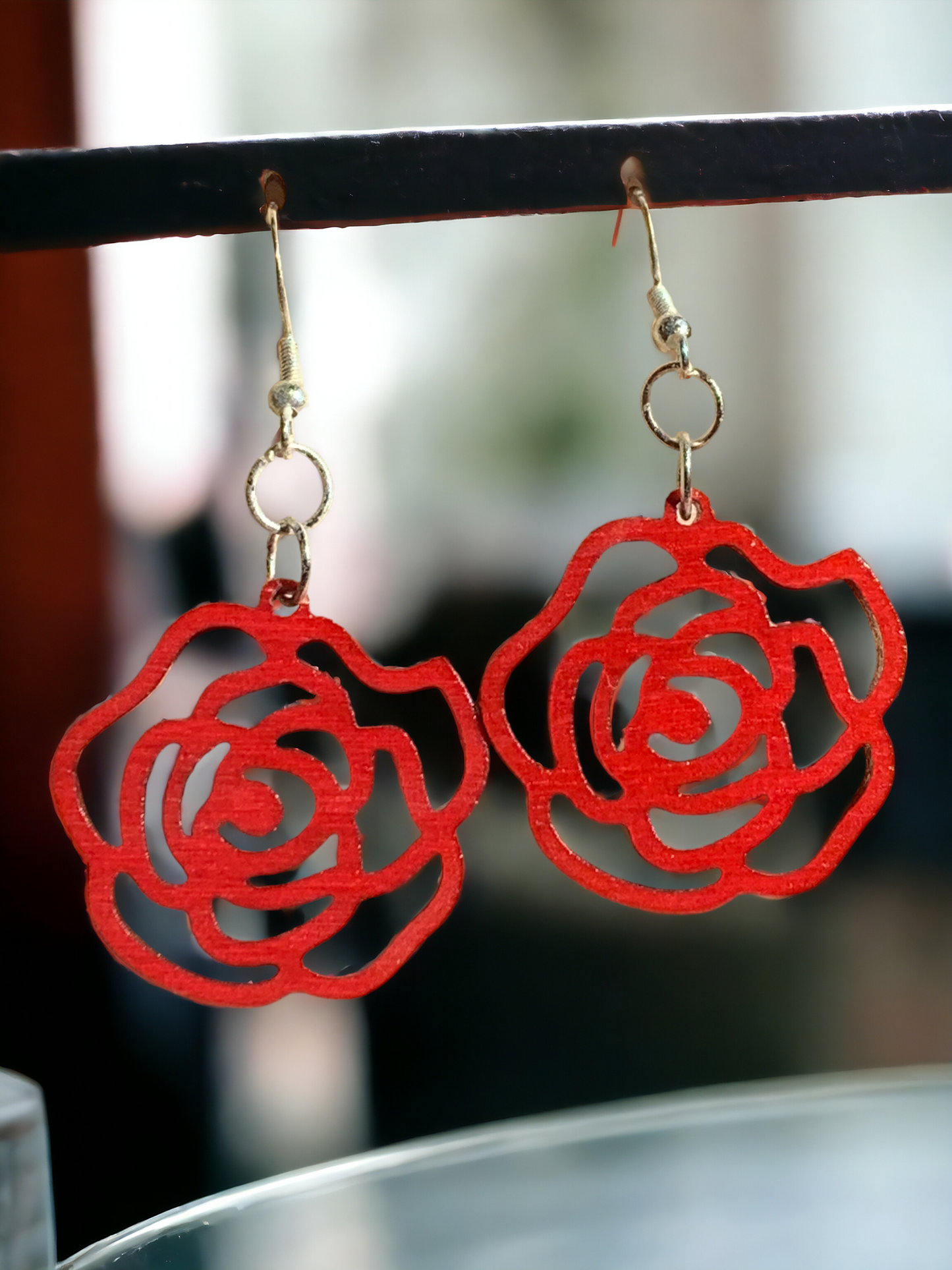 Rose Dangling Earrings